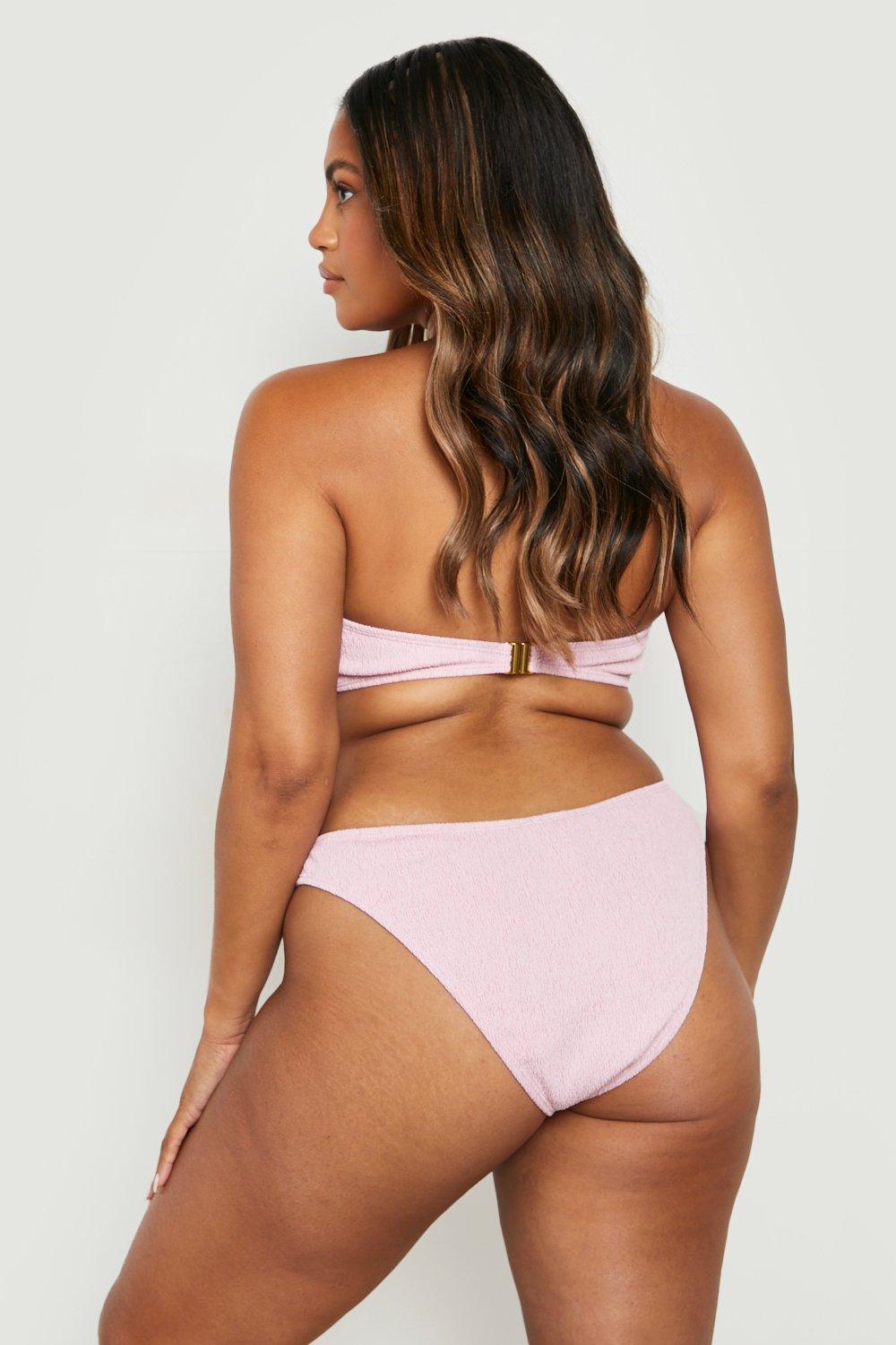 Baby pink cheap bandeau bikini